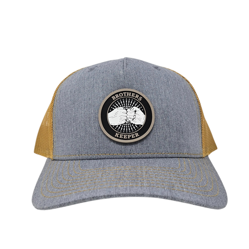Brothers Keeper Trucker Cap (Heather Grey/Amber Gold)