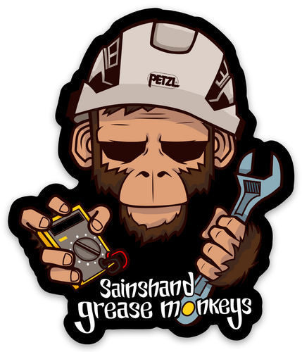 Sainshand Grease Monkey Stickers