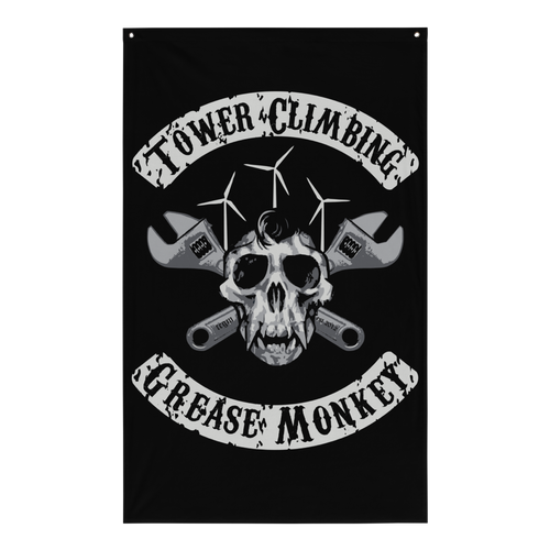 Anarchy Skull Monkey Flag