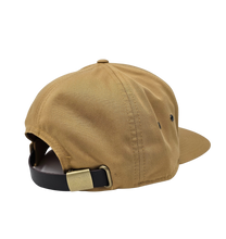 United in Wind 7 Panel Twill Camper Style Leather Strap Back (Biscuit)