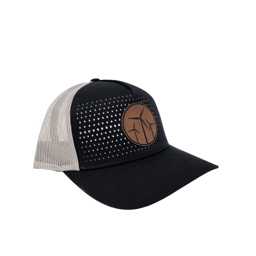 Wind Patch Five Panel Lazer Cut Trucker Cap