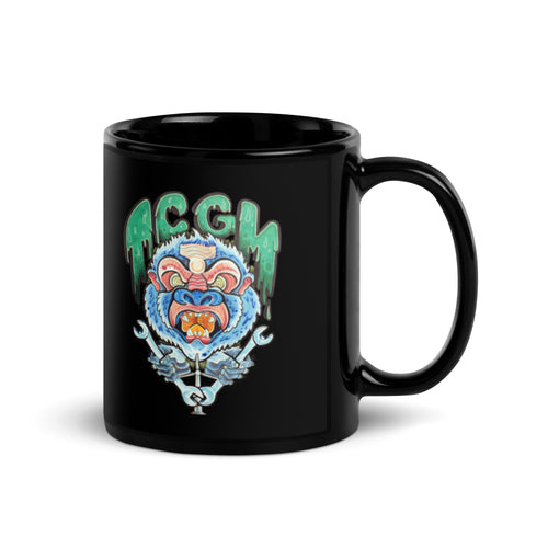 Monkeezy Black Glossy Mug