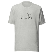 Wind Turbine Heart Beat Unisex t-shirt